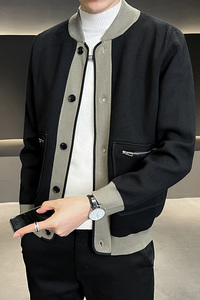 B255 K816 P108 2022秋季新款针织简约店主风高品质开衫外套男图片