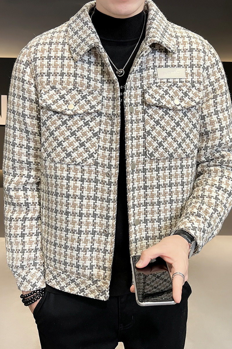 B255-5520-P175店主风高品质简约精神男士百搭羽绒服男士外套,男装羽绒服,电商B255