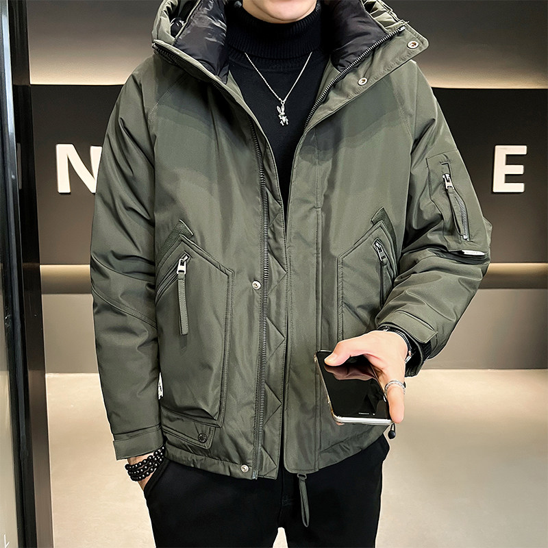 B255-Y965-P200-M-4XL标白鸭绒店主风高品质连帽冲锋衣羽绒服男,男装羽绒服,电商B255