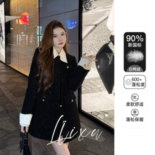 套装 90绒羽绒冬小香风女短裤 羽绒服X58TZY6145 草莓粉丝专享