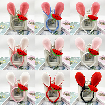 发箍韩版兔耳朵卡通头饰品