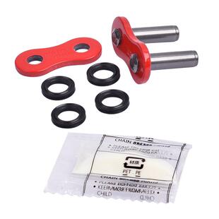 适用摩迈士520 525油封链条活接口彩色柳接膨胀链扣打孔式配件