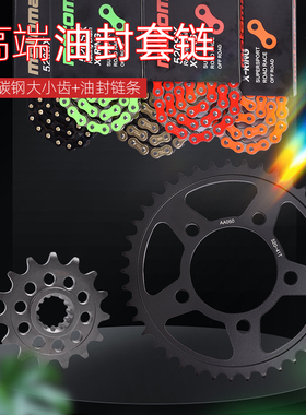 适用本田CB/CMX/CL/NX500摩托车大小齿链轮前后牙盘油封链条套链