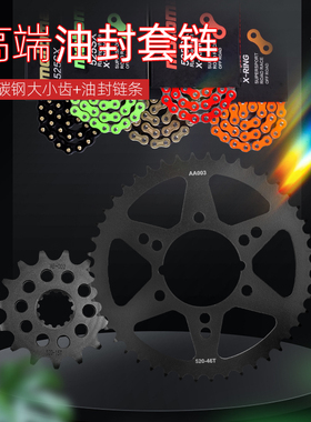 适用川崎忍者400 Z650 EX650异兽KLE650大小齿ER6F/6N牙盘链轮