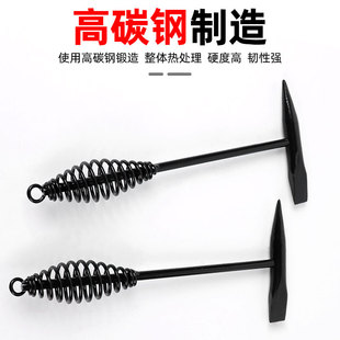 电焊钳工锤多功能双头锤敲渣锤弹簧焊渣锤敲锈锤尖头锤除锈锤子