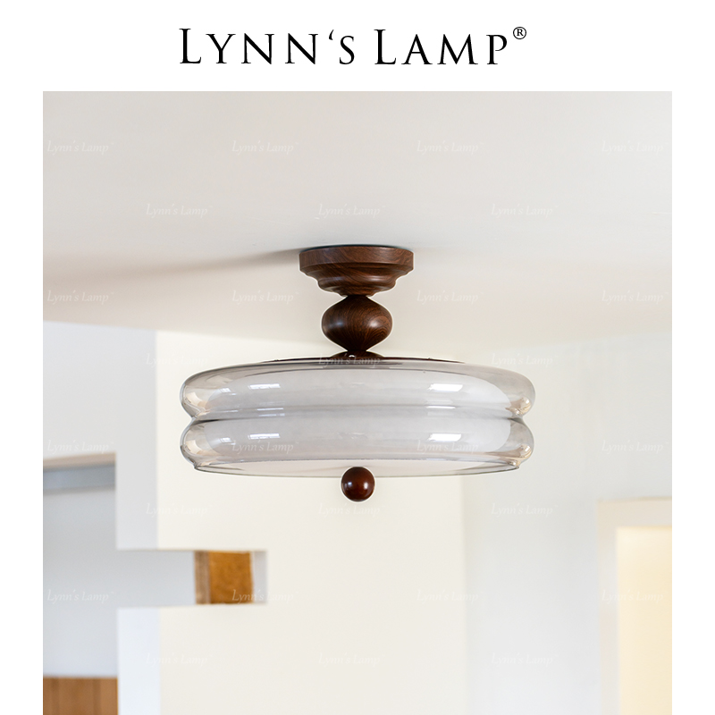 Lynn's立意中古风玻璃复古吊灯