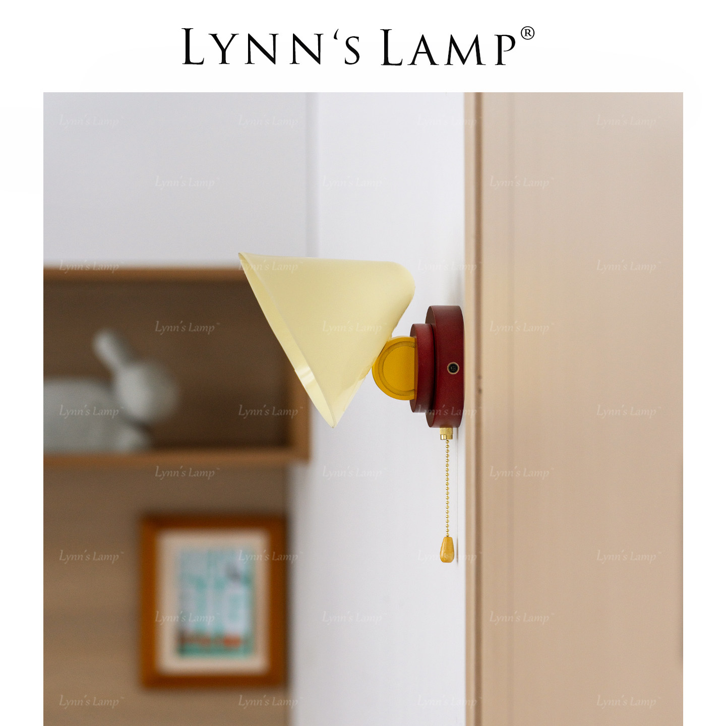 Lynn's立意 中古风床头壁灯 孟菲斯彩色客厅氛围感卧室儿童房墙灯,家装灯饰光源,壁灯,淘宝优惠券,粉丝福利购,淘宝优惠卷