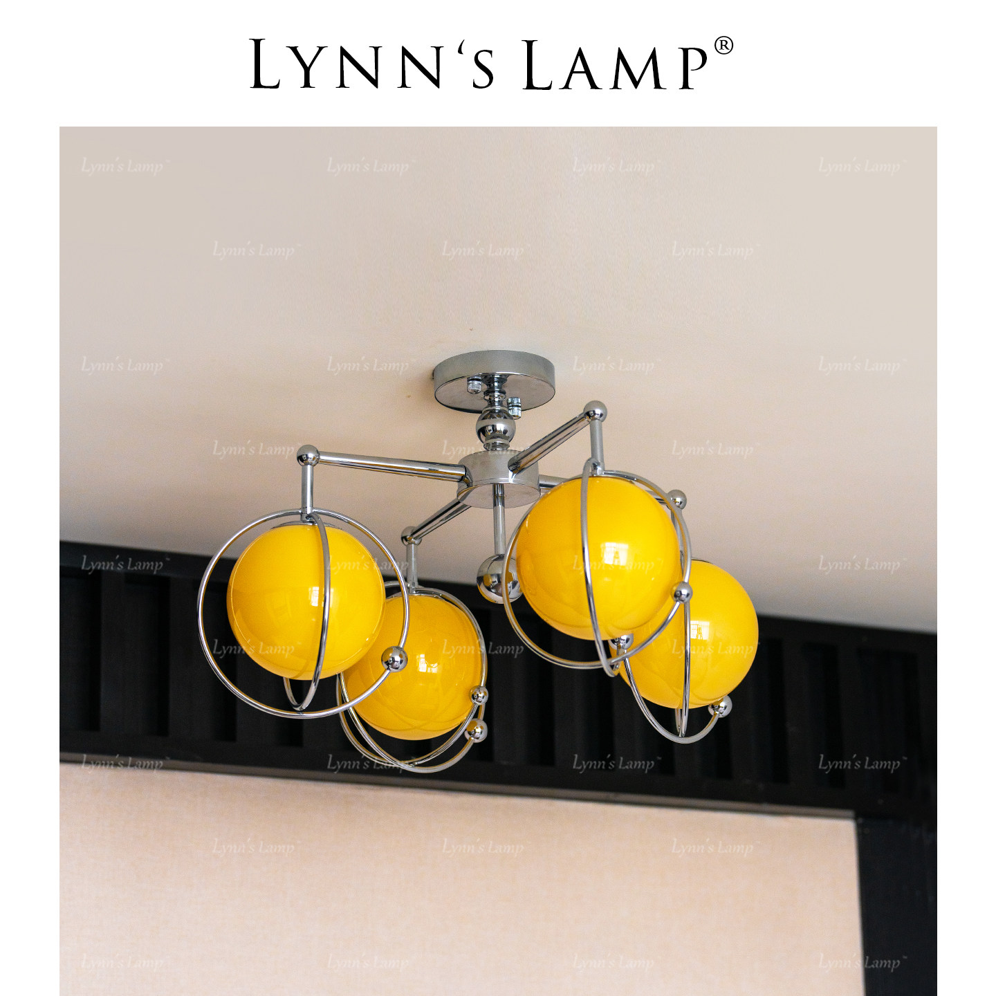 Lynn's立意 包豪斯客厅吊灯 2025新款卧室星球复古书房设计师灯具