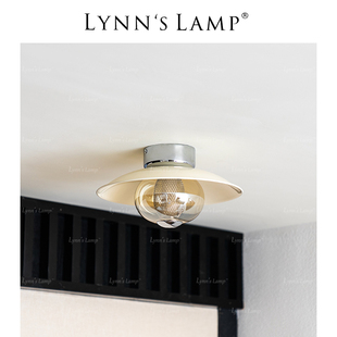入户包豪斯灯具 Lynn s立意 奶油风中古吸顶灯 玄关阳台衣帽间法式