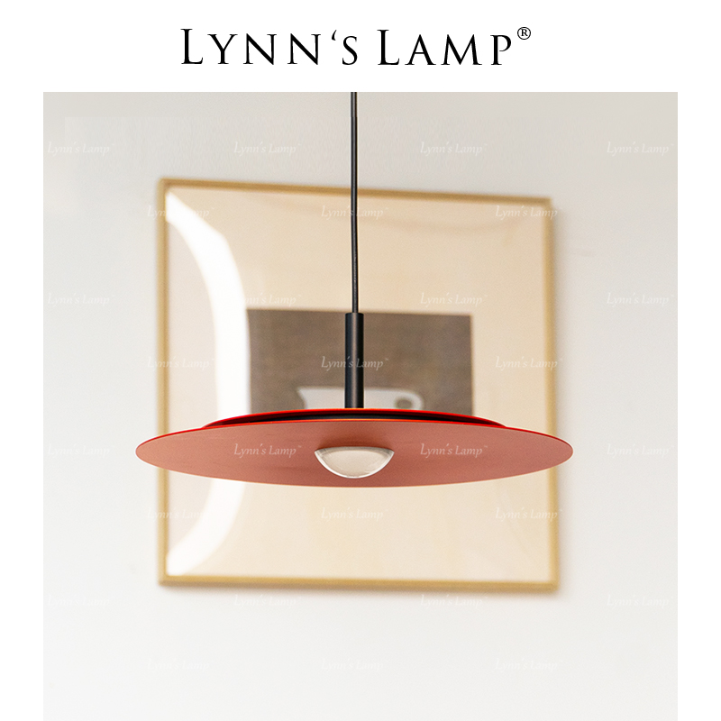 立意餐厅吧台北欧红色吊灯