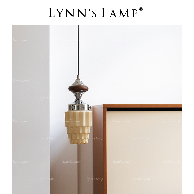 Lynn's立意奶油复古床头小吊灯