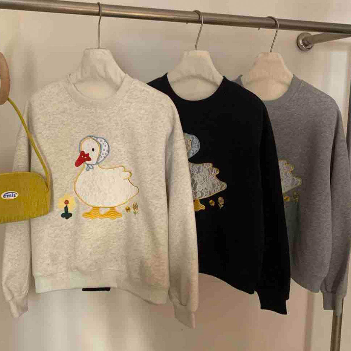 美式复古宽松显瘦小个子圆领刺绣上衣服2026新款卫衣外套女款春季,女装/女士精品,卫衣/绒衫,淘宝优惠券,粉丝福利购,淘宝优惠卷