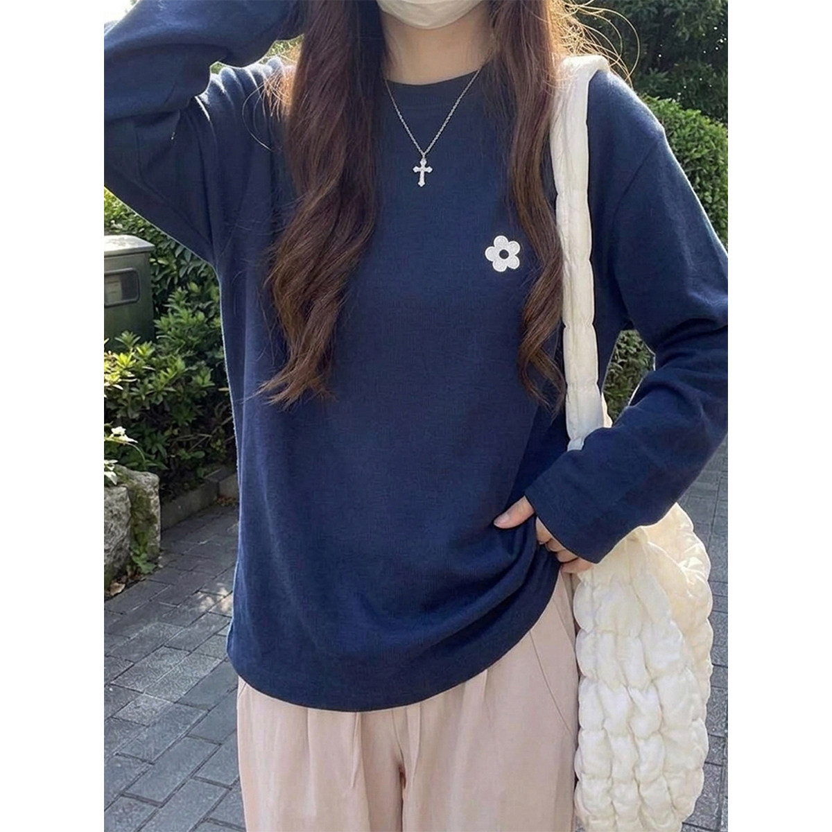 胖mm大码打底衫内搭可外穿上衣服图片