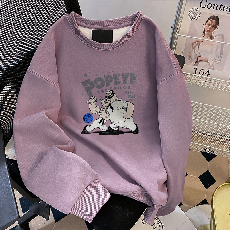 无帽卫衣女休闲时尚外套上衣服