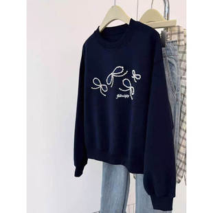 新品春季2026新款胖mm大码卫衣女款韩系小个子钉珠高级感上衣外套