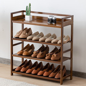 鞋 架简易放门口多层实木收纳神器家用经济型置物架子竹子入门鞋 柜