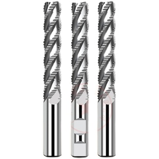 25高速钢铣刀 加长特长白钢粗皮铣刀玉米铣刀波刃铣刀12