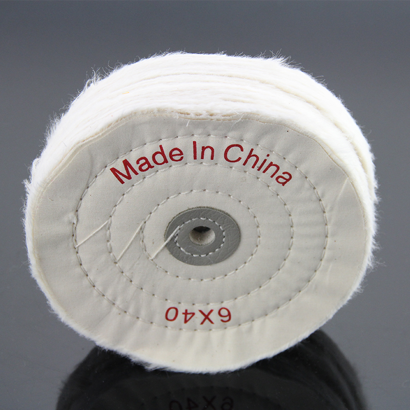 砂轮机棉布轮 抛光轮镜面文玩眼镜抛光绒布轮 软金属抛光打磨配件