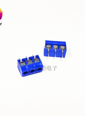 KF-301 十字 蓝色 KF301-2P 3P 5.0MM PCB接线端子12A 300V可拼接