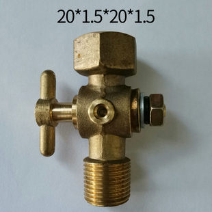 铜不锈钢三通旋塞内外丝 ZG1 1.5 压力表阀培松 压力表旋塞阀20