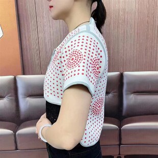 护肩膀保暖颈椎坎肩月子睡觉发热肩周防寒披肩马甲肩部理疗石墨烯