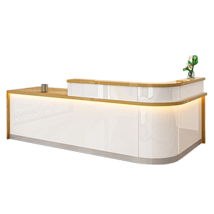 收银台简约现代台球厅美容院便利店服装咨询柜公司前台接待台吧台