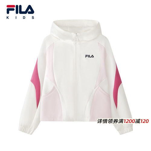 FILA斐乐儿童童装外套2026年夏季新款女中大童针织上衣