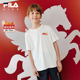 FILA斐乐儿童短袖 上衣 男女童中大童休闲新年款 T恤2026年春季 新款