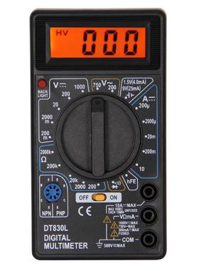 小巧方便携带口袋型数字万用表 DT830L 耐用口袋万能表multmeter