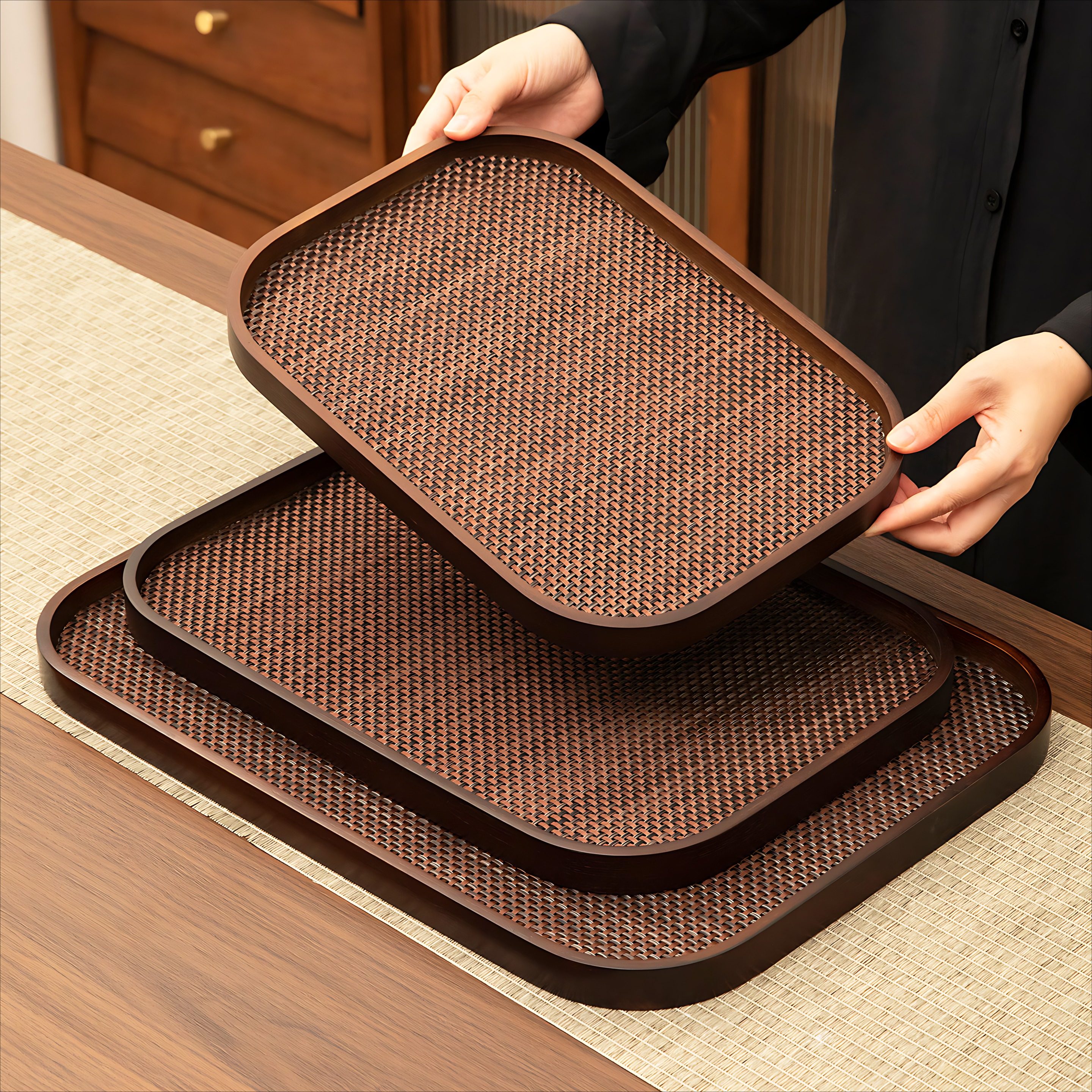 托盘实木竹质家用茶具杯托盘胡桃木酒店餐厅商用水果点心收纳餐盘,餐饮具,其它,淘宝优惠券,粉丝福利购,淘宝优惠卷