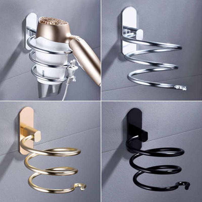 吹风机架风筒架免打孔置物架太空铝浴室卫生间电吹风收纳架挂架子