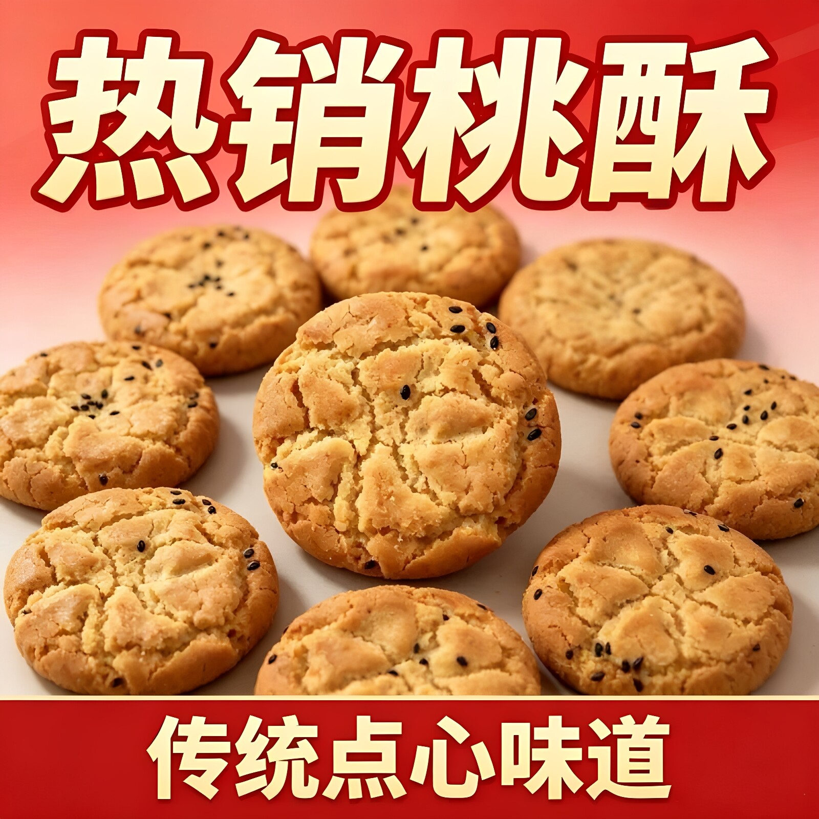 宫廷桃酥饼干老式传统特产早餐整箱送礼品年货糕点零食小吃旗舰店