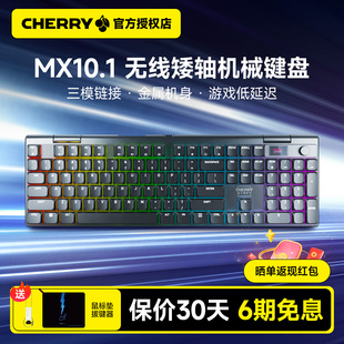 CHERRY樱桃MX10.1RGB矮轴无线三模机械键盘超薄办公游戏电竞108键