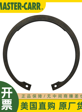 McMASTER-CARR美国麦克马斯特黑色弹簧钢内部扣环挡圈98455A167