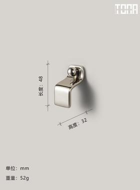 与涧松.同那TONA 钛银色中古餐边柜黄铜小拉手衣橱柜抽屉柜门把手
