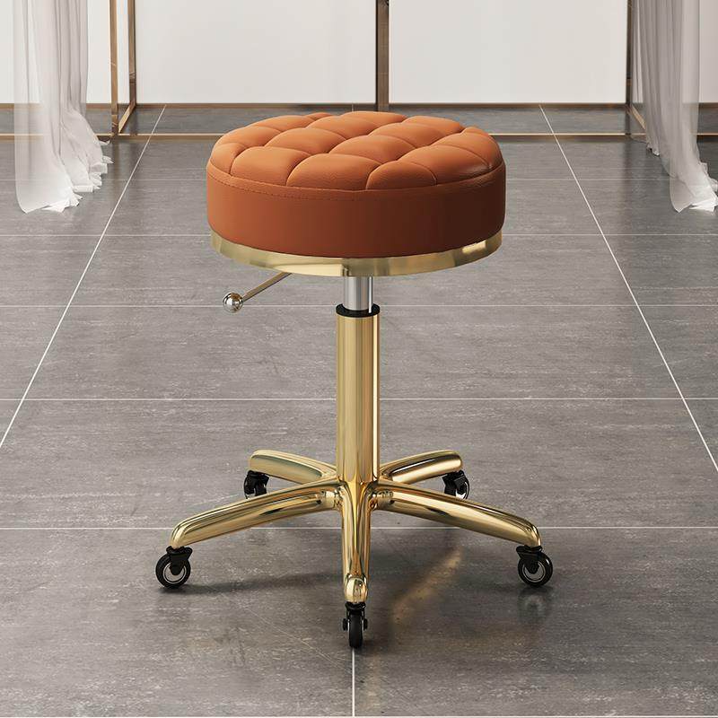 美容美发凳子滑轮旋转升降凳子大工凳美甲圆凳理发店转椅发廊专用