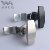 1不锈钢机械设备门锁 T型把手锁 MS705 机箱柜锁 工业柜转舌锁