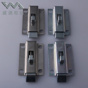 DK633按钮式弹簧插销滑动式方形不锈钢搭扣MX03推拉撞击锁扣HFY52