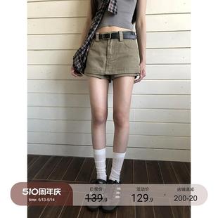 夏季 红人馆牛仔半身裙女2025新款 a字裙子包臀小个子高腰显瘦短裙