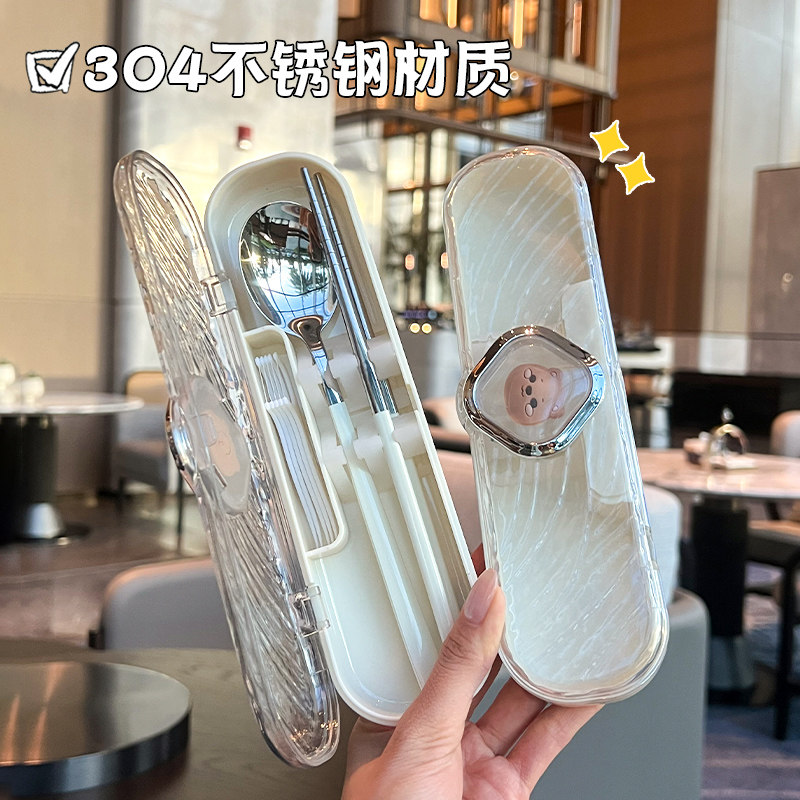 【宝妈推荐！】学生专用便携餐具图片