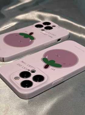 紫色山竹适用于vivoiQOO10手机壳x100pro菲林s17e爆款neo8日韩x27新款适用于苹果17promax手机壳iphone16巨好