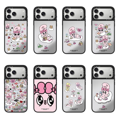 艾丝乐小兔Esther Bunny适用苹果17promax手机壳iPhone16透明镜面