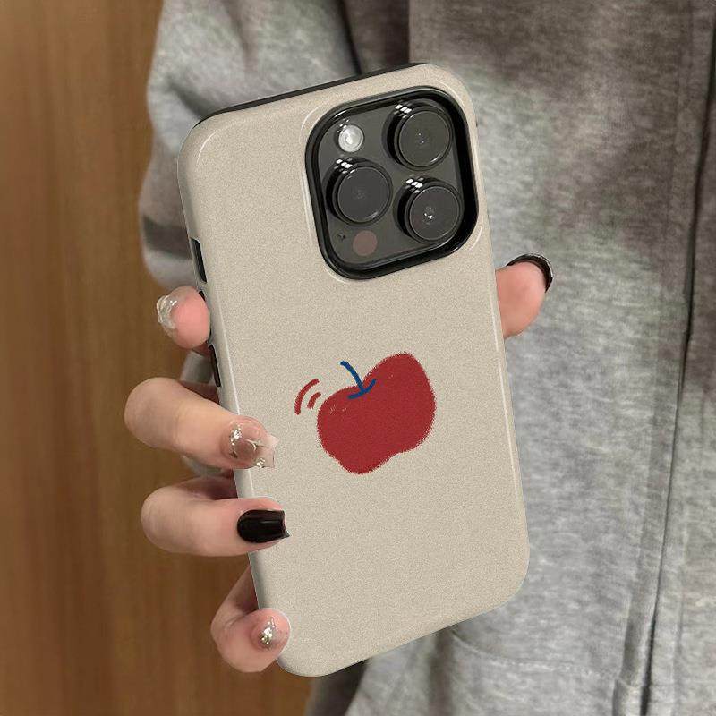 简约红苹果适用苹果17promax卡通可爱iPhone16pro镜头全包15新款1新款适用于苹果17promax手机壳iphone16巨好,3C数码配件,手机保护套/壳,淘宝优惠券,粉丝福利购,淘宝优惠卷