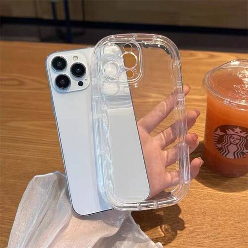 透明肥皂壳适用iphonepromax苹果手机壳17精孔16防摔15简约防摔