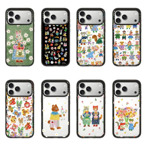 C家联名Aiko Fukawa艺术插花猫咪17Pro适用iPhone16ProMax可爱14