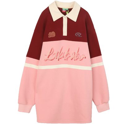 LALABOBO复古休闲针织连衣裙