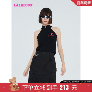 款 LBCC 美式 女 WSWT11 可爱H型毛衣针织背心衫 LALABOBO24春夏新品