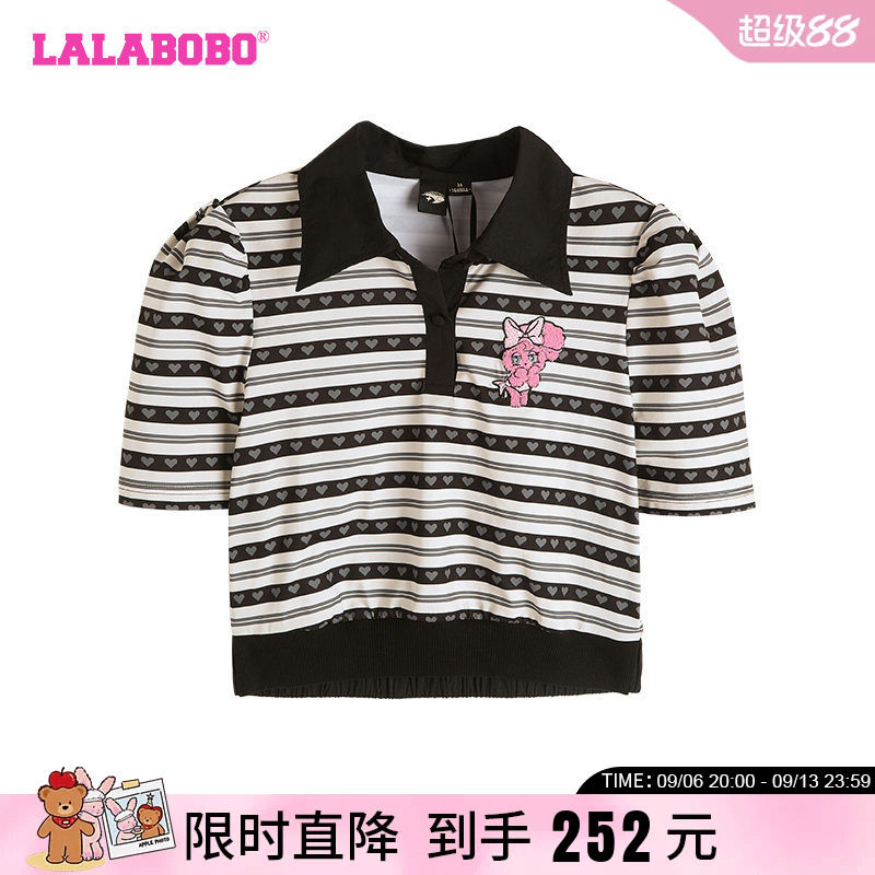 LALABOBO短袖T恤百搭休闲