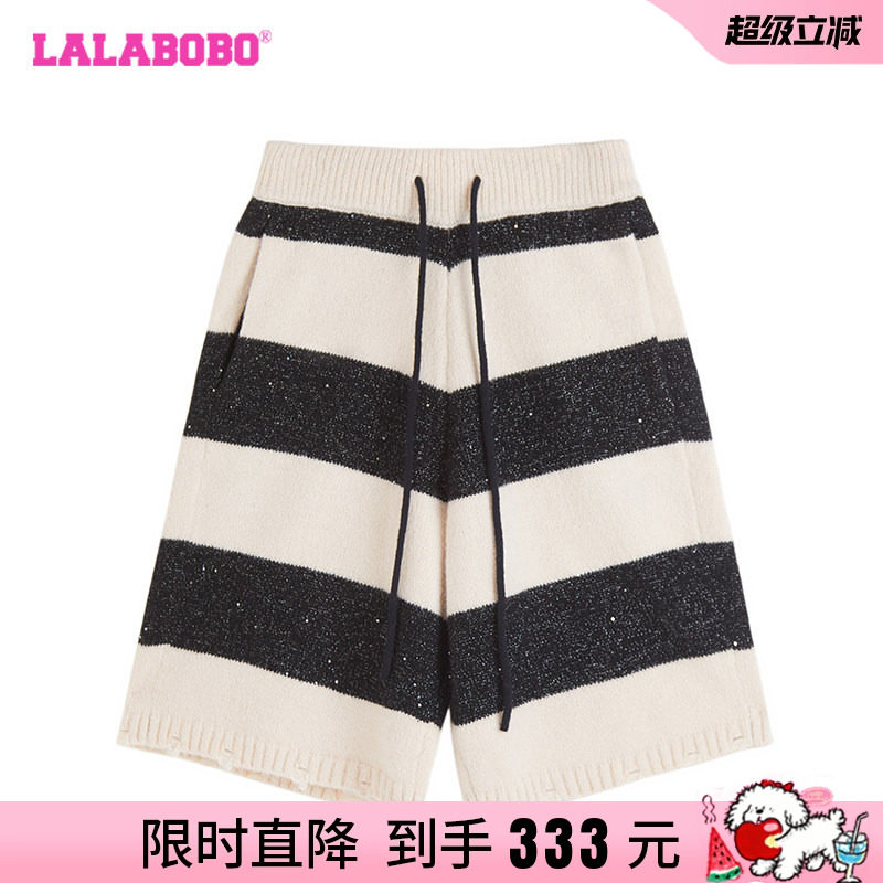 LALABOBO捣蛋鬼条纹毛织