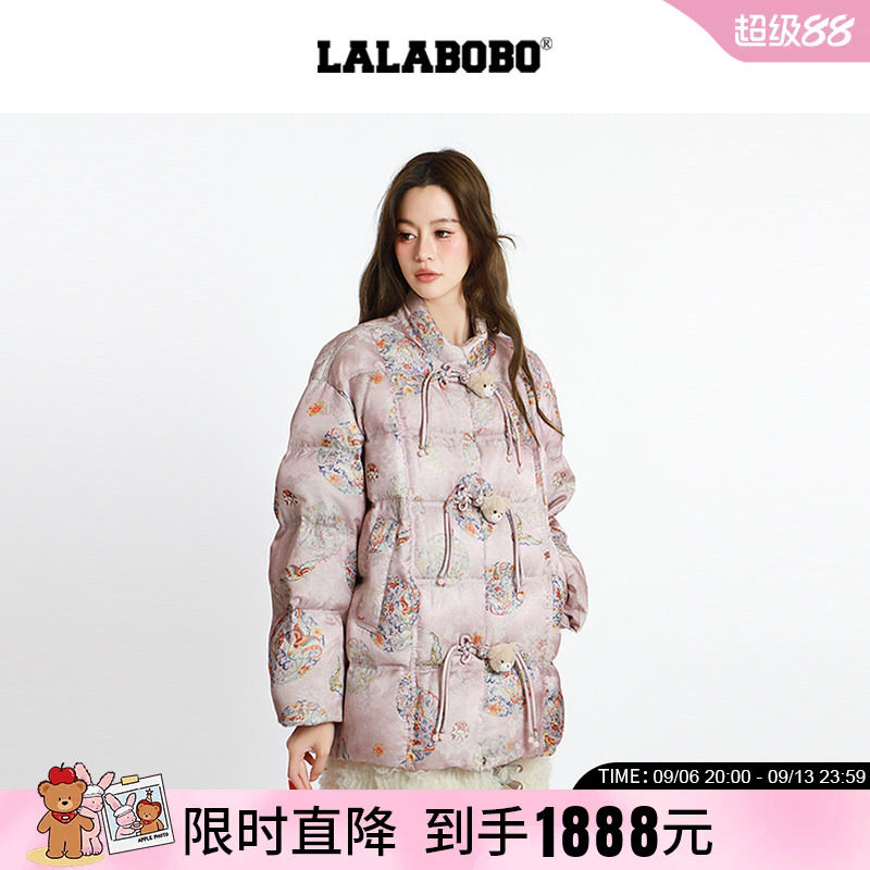 LABO熊头盘扣国风羽绒服